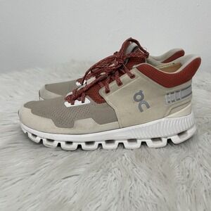 On Cloud Hi Edge Women's Sz 9 Sand‎ Pearl Running Shoe CloudTec Swiss Engineered